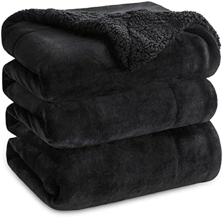 Bedsure GentleSoft Sherpa Fleece Blanket Queen Size for Bed
