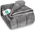 Topblan Sherpa Fleece Weighted Blanket for Adults, 12lbs 48 x 72 Twin