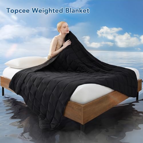 Topcee Weighted Blanket for Adults (20 lbs, 60" x 80") Queen Size Soft