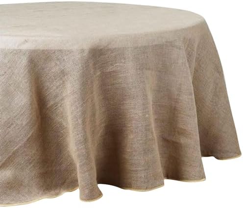 Efavormart 90" Wholesale Natural Rustic Burlap Tablelinens Jute Round