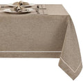 Flaxen 52x70 Rectangle Polyester Linen Farmhouse Tablecloth