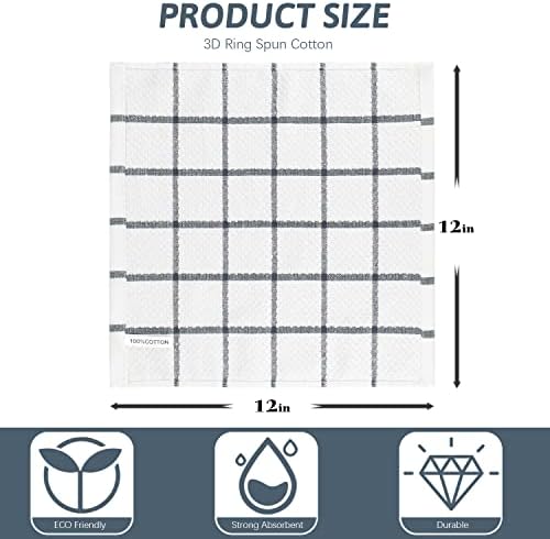 Nialnant 8 Pack Kitchen Towels, Dish Cloths for Washing Dishes