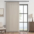 Oatmeal Linen Pinch Pleated Curtains 84 Inch 1 Panel Living Room