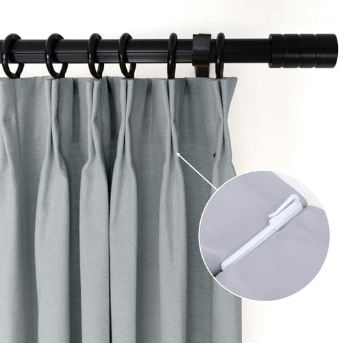 LUSTROWIN Pinch Pleated Curtains 108 Inch Long for Living Room, Light