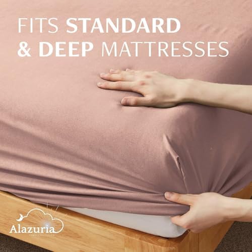 Queen Size Fitted Sheet Only - 12" to 16" Deep Pockets - Ultra Soft &