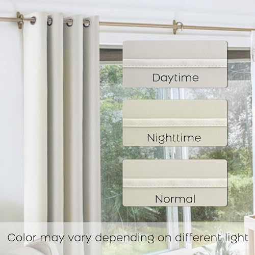 120 Inches Extra Long Curtains for Living Room 2 Panels Grommet