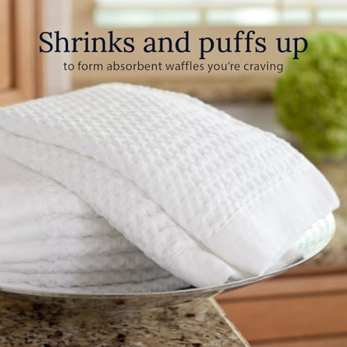 GILDEN TREE Waffle Hand Towels for Bathroom Quick Dry Large Luxury