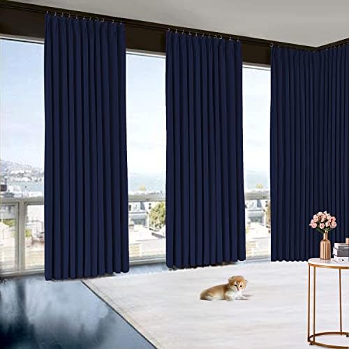 Double Pinch Pleat Blackout Extra Long Curtains 2 Story Window Hall