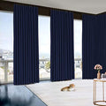 Double Pinch Pleat Blackout Extra Long Curtains 2 Story Window Hall