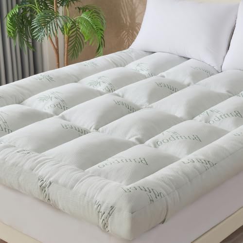 WhatsBedding 5 Inch Memory Foam Mattress Topper Queen for Back Pain