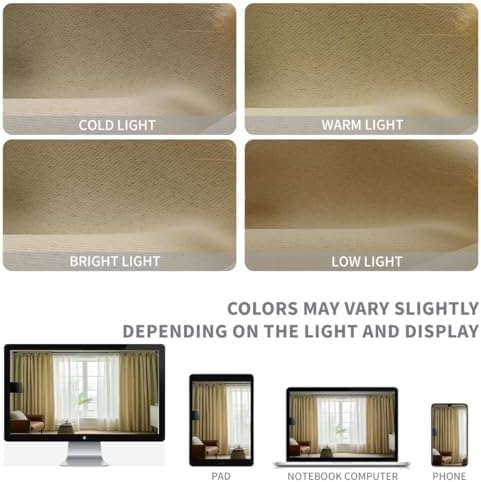 CUCRAF Blackout Curtains 72 inches Long, Room Darkening Window Curtain