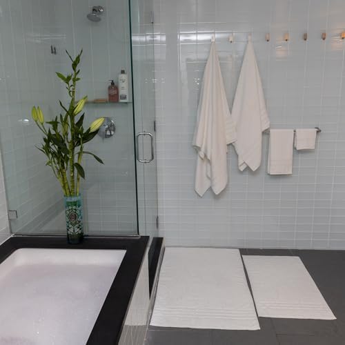 Mosobam Luxury Turkish Bath Sheets, 2 Pack, 35 x 70 in, 700 GSM, White