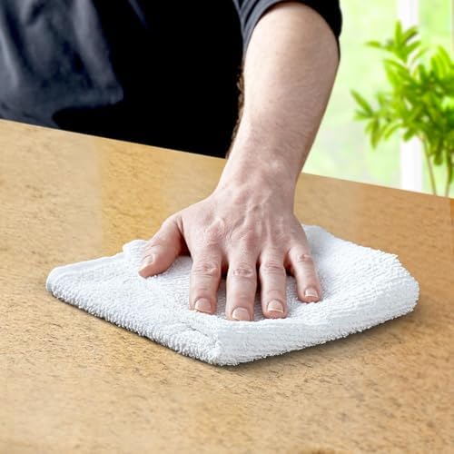 24 Pack Gray Cotton Washcloths, 12 x 12 Inch, Absorbent, Quick Dry