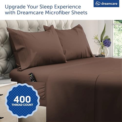 DREAMCARE Queen Sheet Set - Queen - Mocha Brown