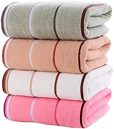 Cotton Three-Segment Striped Towel Bath Towel Set Absorbent Towel Bag