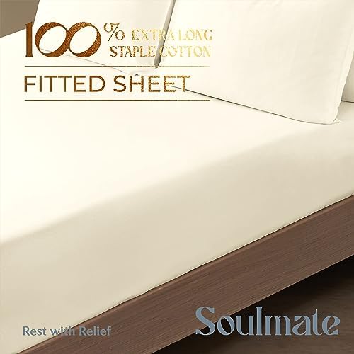 Mayfair Linen 100% Egyptian Cotton California King Fitted Sheet Only