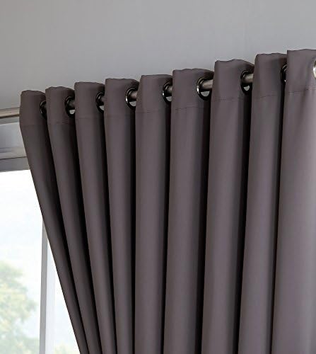 Warm Home Designs 108 x 120 Room Divider Curtains. N Charcoal Wall 108