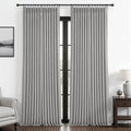 Pinch Pleated Light Grey 108 Inch Large Curtains for Patio Sliding