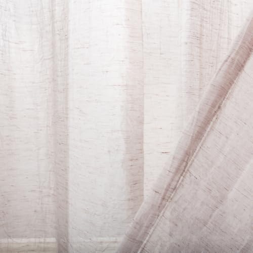 SAFAVIEH Home Curtain Moony Grey Sheer 52" x 96" Grommet Window Drape