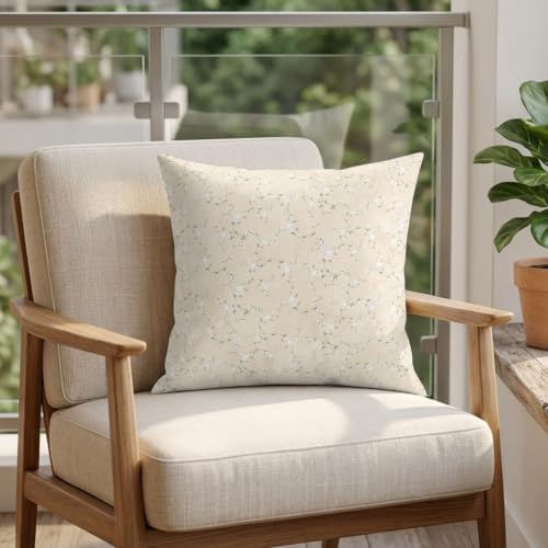 20 x 20 Pillow Covers Set of 2, Florals Decorative Throw Pillowcases