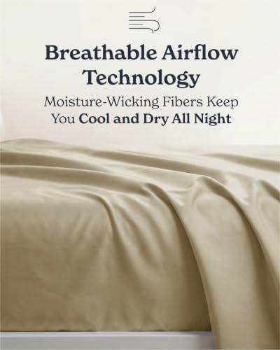 Beckham Hotel Collection Queen 4 Piece Cooling Sheet Set for Hot