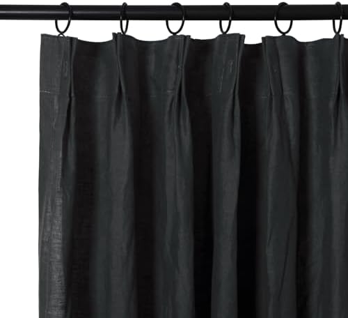 ChadMade Pure Linen Sheer Curtain Light Filtering - 26 x 108 Inch