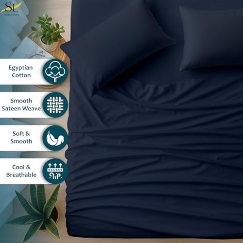 Shreem Linen RV Bunk Sheets 30x80, 100% Egyptian Cotton 4-Piece Camper