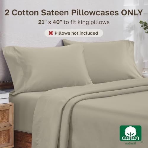 California Design Den 800 Thread Count 2-Pack King Size Pillowcase
