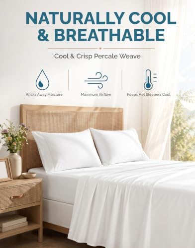 Casa Platino Twin Sheets Set –100% Cotton Twin Sheets with 2