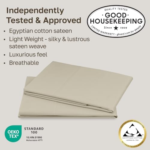 California Design Den 100% Egyptian Cotton 2-Pack King Pillowcase