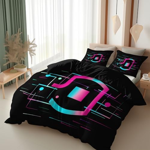 Duvet Cover Queen Size, Reversible King Duvet Cover Set with