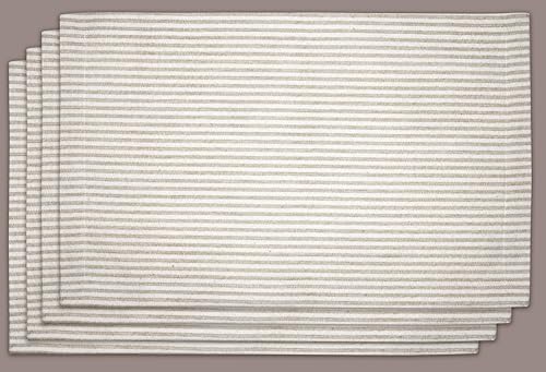 Cloths Small Stripe Placemats for Dining Table Set of 4, Heat