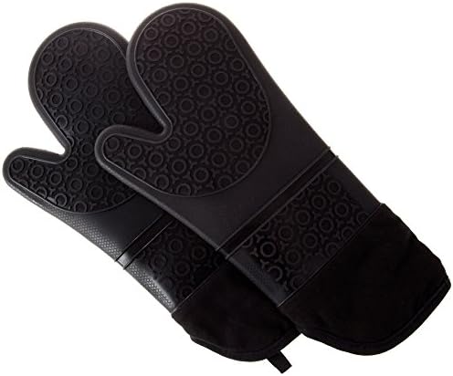 Silicone Oven Mitts – Extra Long Professional Quality Heat Resistant