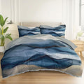 Duvet Cover Set Queen Size Lightweight Soft Microfiber Fluid Art