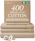 Split King 5 Piece 100% Cotton Sheet Set - 400 Thread Count Sateen