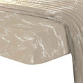 Pizuna 100% Cotton Marble Print Twin XL Fitted Sheet 400TC Taupe