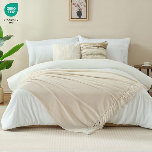 Chenille Throw Blanket for Couch - Soft Knit Blankets 60"X80"