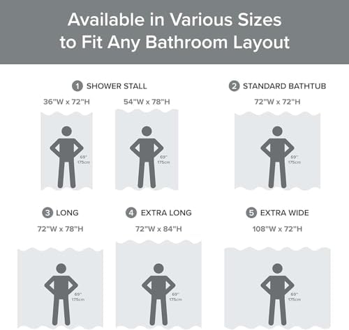 Madison Park Shower Curtain & Bath Rug Set – Grey Waffle Weave 70x70