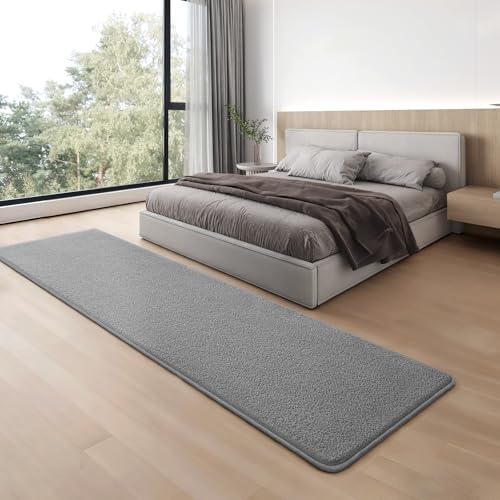 Modern Hallway Runner Rug, 2x6 Grey Washable Non Slip Runner Rug