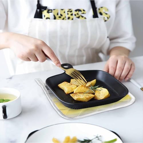 Quilted Cotton Terry Cloth Oven Mitt, Pot Holder Yellow Grey Ombre