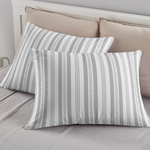 4 Pieces Duvet Cover Queen Bedding Sets Modern Minimalist Stripe for