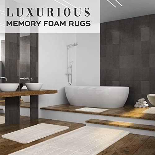 Bathroom Rug Set 5 Piece - Memory Foam Bathroom Mat Set, Soft and