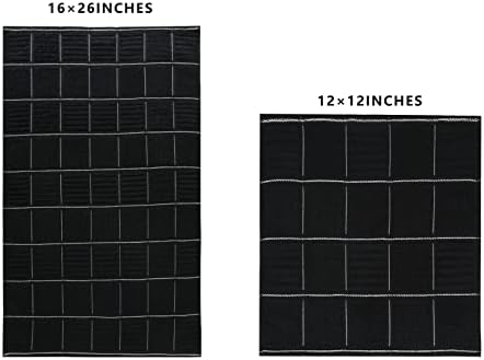 Glynniss Kitchen Towels and Dishcloths Set, Absorbent Dish Towels and