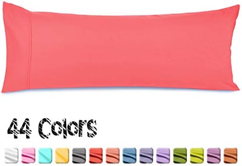 Nestl Soft Pillowcase Lightweight Coral Pink Microfiber Body Pillow