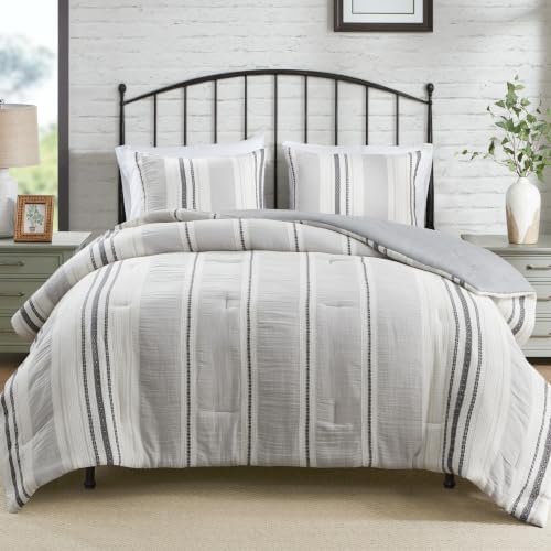 Hyde Lane King Size Comforter Set, Boho Tufted 3-Piece Bedding Sets