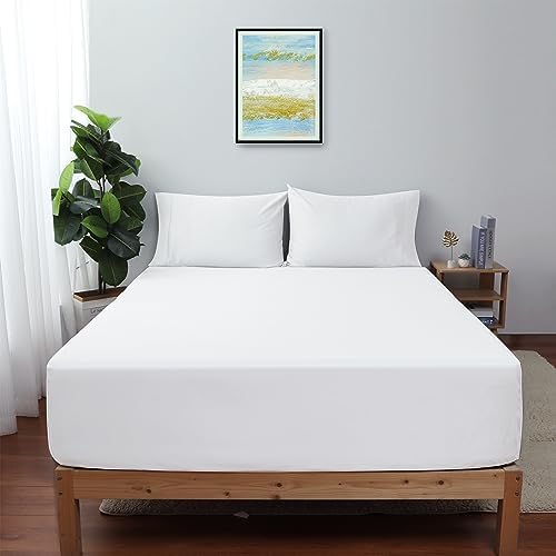 100% Egyptian Cotton Twin XL Size Fitted Sheet, 600 Thread Count