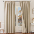 100% Blackout Curtains 72 inches Long 2 Panels Set for Living