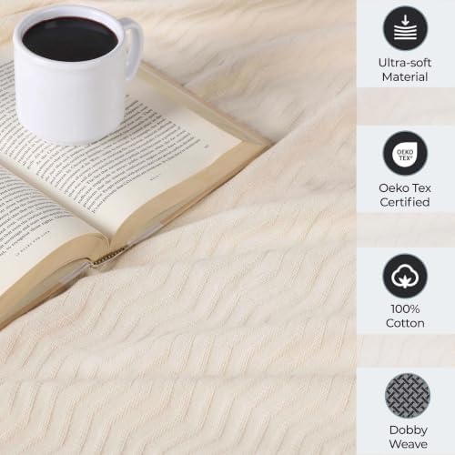 SUPERIOR JENA Cotton Blanket, for Picnic, Beach, Traveling or Camping