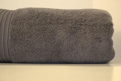 Milara Oversized Turkish Cotton Bath Sheet, Anthracite, 700 GSM, 35x70