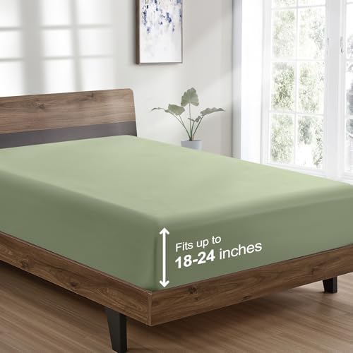 FreshCulture Queen Fitted Sheet Only - Hotel Quality Ultra Soft &